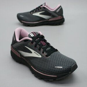 Brooks Ladies 8.5 B Adrenaline GTS 22 Black Running Shoes Sneakers 1203531B015